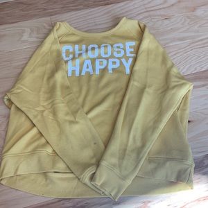 Choose Happy Yellow Sweater